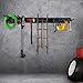 Heevir 11Pcs Garage Wall Mount Tool Storage Rack - Adjustable Garden Tool Storage Hooks, Heavy Duty Utility Shed Organization Rack for Hanging Rake, Broom, Mower, Snowboard and Other Yard Tool