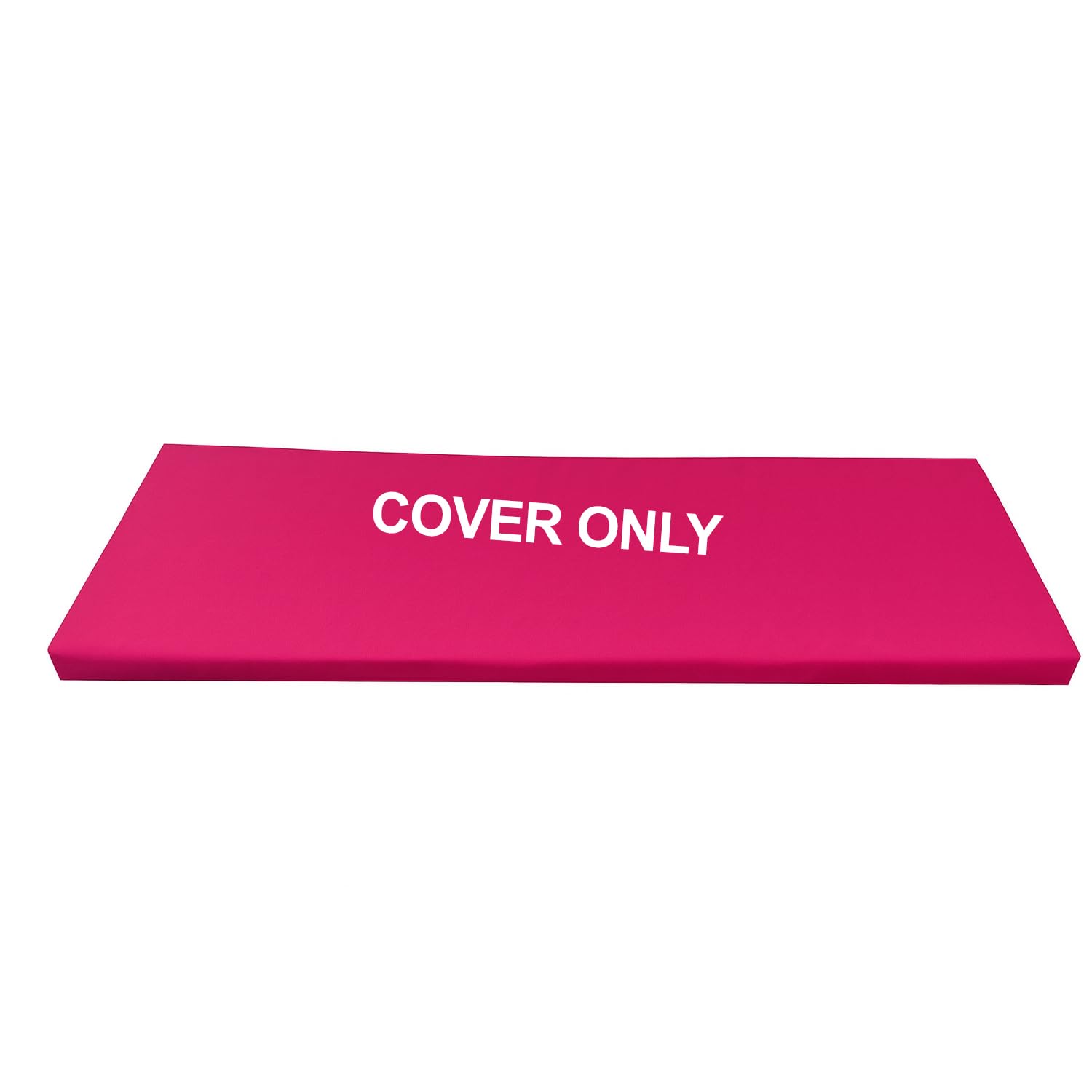 David & Amaya Replacement Cover for Rattan Patio Iceni Bench Cushion – 100% Polyester Water-Resistant Indoor/Outdoor Seat Pad Zip Cover Only (Foam Not Included) (Pink, 140 x 50 x 5cm(55x20x2))