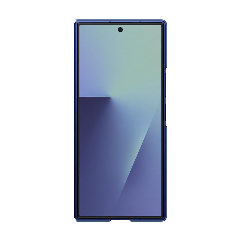 Samsung Funda de Silicona EF-MF966 para Galaxy Z Fold7, Incluye Soporte para los Dedos, Silicona, antigolpes, Fina y Antideslizante, Color Azul