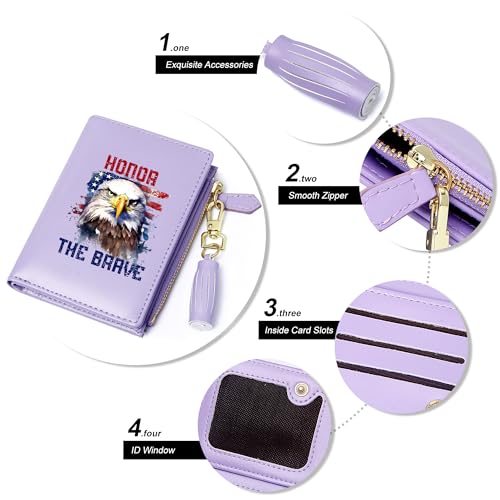 4th of July Memorial Day,Independence Day Personalized Womens Wallet,Holiday Gift,Commemorative Gifts for Family&Friends 1128h4