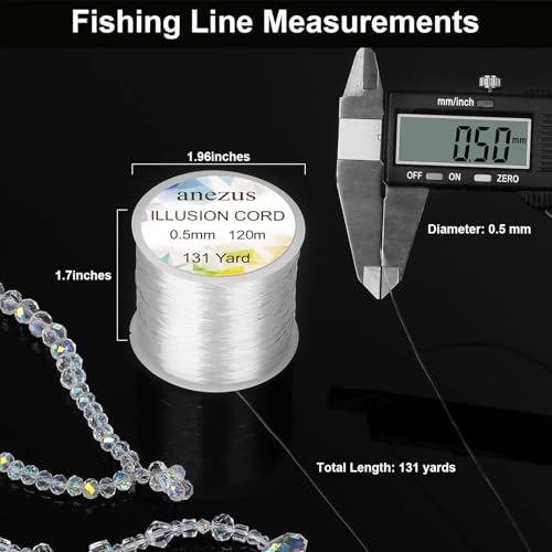 Image of Anezus Fishing Wire for Hanging, Clear Fishing Line Invisible String Strong Monofilament Line for Hanging Decorations and Crafts