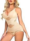 【Umarme dich an den richtigen Stellen】Die Shapewear damen bauchweg ist aus Nylon und Spandex, mit atmungsaktivem durchsichtigem Netz. Das leichte Material dieses Body Damens ist weich, dehnbar, robust und sehr gut verarbeitet. Dieser Body Shaper Damen hält Ihren Kern, passt Ihnen wie ein Handschuh, hebt die Brust und glättet den Bauch, umarmt den Körper an allen richtigen Stellen! Flüsterweiche und glatte Konstruktion macht diese bauchweg body damen bequem den ganzen Tag lang tragen und Verbesserung der Körper 'natürliche Kurve.