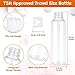 Travel Bottles, Shynek 30Pcs 2 oz Empty Lotion Bottles Bulk Clear Plastic Small Liquid Containers with Labels and Funnels for Travel Liquids Lotion Shampoo