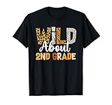 Jungle Theme Wild About 2nd Grade Back To School Teacher T-Shirt