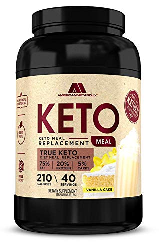 American Metabolix Keto Meal Vanilla Cake, 48 Ounce American Metabolix Keto Meal Vanilla Cake, 48 Ounce