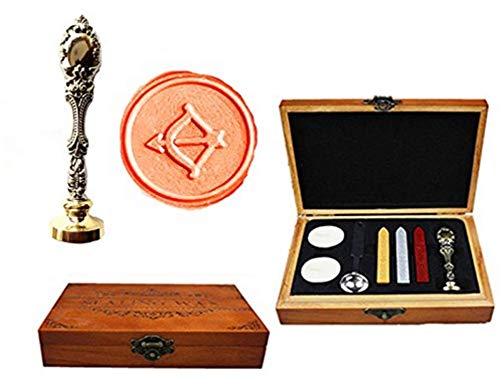 Boîte en bois de luxe avec paon en bronze pour vos cachets de cire haut de gamme