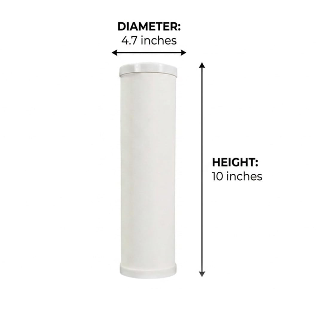 6 sztuk ceramicznych wkładów filtracyjnych zamiennych 10x2,7in,0,1 mikrona,odpowiednich filtrów wody blat,prefiltracji odwróconej osmozy systemów filtracji grawitacyjnej