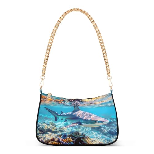 Sac à bandoulière requin pour femme, le petit sac zippé idéal pour vos sorties urbaines