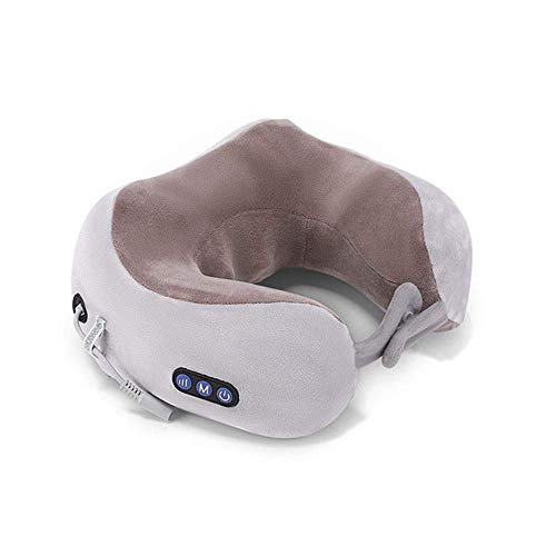 LHQ-HQ Pulso eléctrico Massager del Cuello, Rebote de Espuma de Memoria/un Solo botón Inteligente /, en Forma de U Masaje Fácil de Usar Diseño Press Lock Almohada multifunción vértebra Cervical
