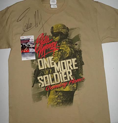 Signed Eddie Money Autographed T - Shirt Certified Authentic Jsa Coa GG17003