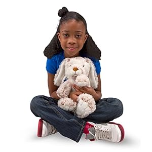 Melissa doug burrow bunny rabbit stuffed animal 9 inches  urban country home decor
