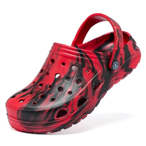 Image of Kids Boys&Girls Black Camouflage Clogs Children's Beach Shoes Classic Marbled Tie Dye Clog Little Kid