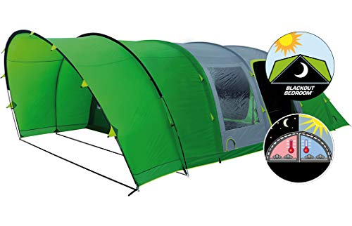 Coleman 6 Man Fastpitch Air Valdes Tent XL - Green + Free Electric Cooler