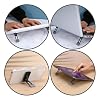 Zolventiq 2 Pcs Portable Keyboard Riser, Three Tilt Angle Adjustable Foldable Invisible Laptop Riser, Zinc Alloy Mini Laptop Stand, Self-Adhesive Computer Keyboard Stand for Most Keyboards (Black) #3