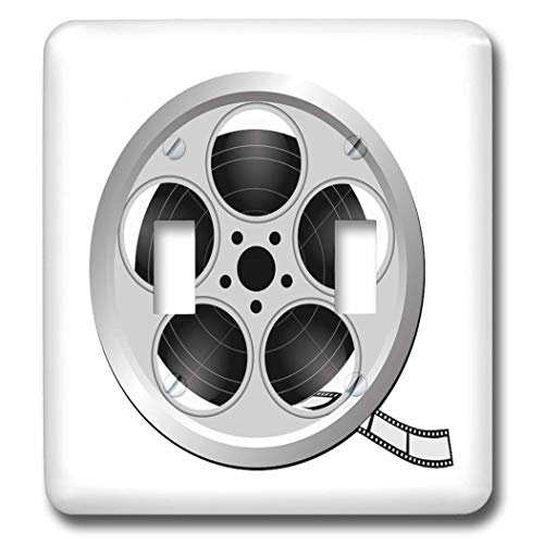 3dRose Image of Old Reel Of Movie Film double toggle switch