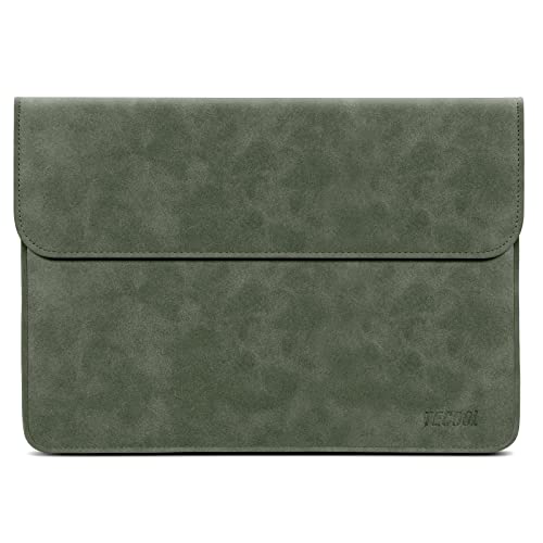 Ya en manzanajugosa.com: TECOOL 13 Pulgadas Funda Portátil Protectora,Funda Cuero para MacBook Air 13.6 2022 M2 / M1 2020-2018,MacBook Pro 13 2022 M2 / 2021 2020 M1-2016, Surface Pro 7-3,XPS 13,Matebook 13 etc,Sleeve- Verde