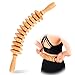 TaoTazon Faszienrolle Holz, Premium Faszienstab mit Griff, Massageroller für Körperformung, Anti Cellulite, Massageholz für Rücken, Nacken, Beine, Rücken