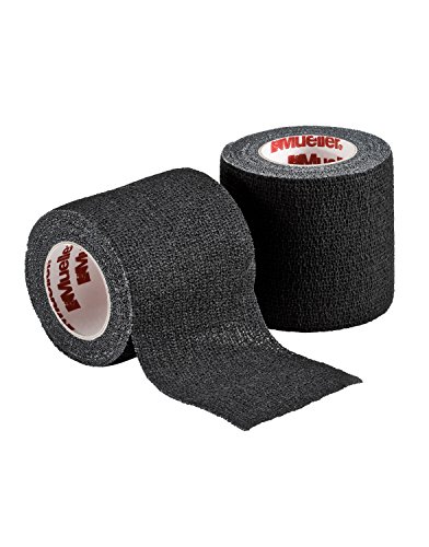 Image of Mueller TapeWRAP Premium Cohesive Tape, 3� x 6 yd, Black, 24 Rolls