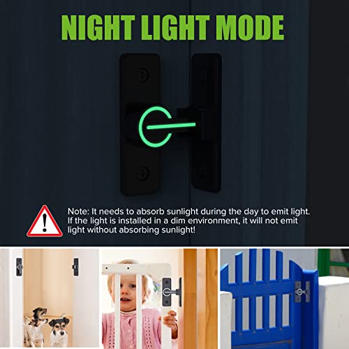 Image of Barn Door Lock Hardware, 90 Degree Heavy Duty Gate Latches Flip Latch Safety Door Bolt Latch Lock, Barn Sliding Door Latch Lock Suitable for Garden, Bathroom, Outdoor, Garage, Window