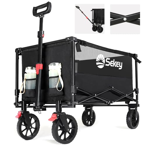 Sekey XXL Bollerwagen Faltbar mit Bremsen 160L
