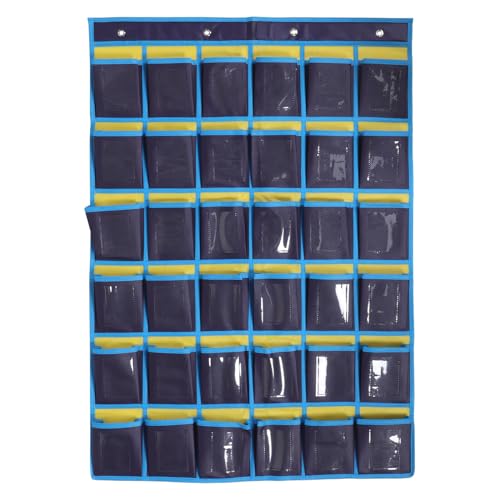 Organisateur suspendu salle de classe à 36 poches en tissu robuste pour smartphones