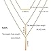 CEALXHENY 3PCS Gold Chain Necklaces for Women Bohemia Layered Bar Pendant Necklaces Set Y Necklaces for Summer Beach Vacation (B Gold)