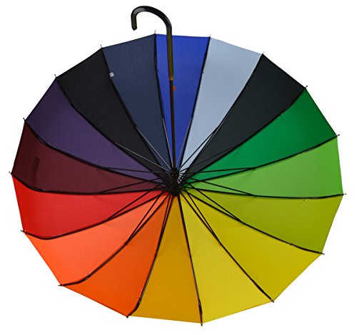 Outgeek Umbrella Retro Pagoda Umbrella Parasol Umbrella Sun Umbrella UV Protection Umbrella Retro with Hook Handle - Thumbnail 4