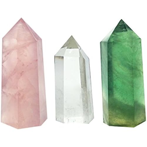 Mina Heal Crystal Wand Points for Meditation & Chakra Work