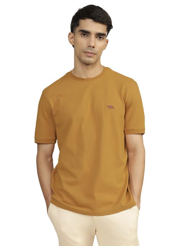 andamen Men's Black Indian Cotton Solid Regular Fit Crew Neck-picture-10