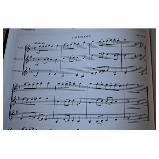 6 Parte Partituras de la barroco Tiempo: para 3 Madera soplador (variable)