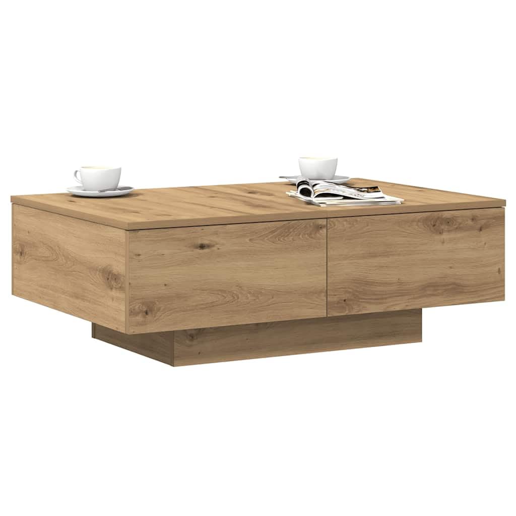 Genérico Mesa de Centro Madera de ingeniería Roble Artisan 90x60x31 cm,Mobiliario,Mesas,Mesas Decorativas,Mesas de centro-856571