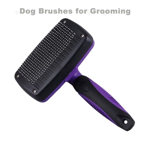 Self-Cleaning-Slicker-Brush-for-Dogs-Cats-Brush-for-Shedding-Grooming-Brushes-for-Long-Short-Haired-Pets-Purple
