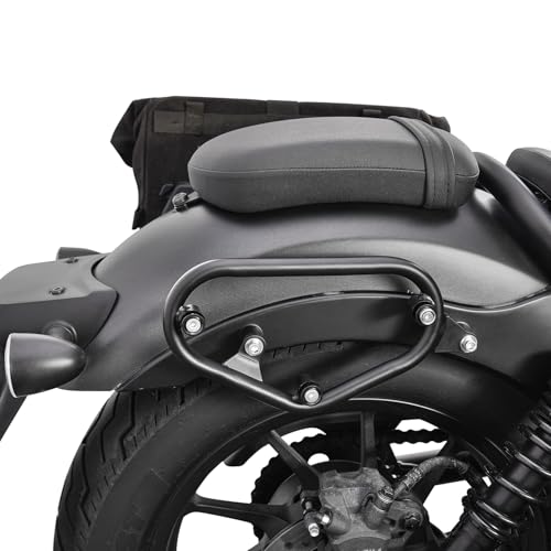 Lorababer - Soporte de Montaje Lateral para alforja de Motocicleta Compatible con H-Onda Rebel CMX500 CMX300 CM500 CM300 CMX 500 300 CM 500 300 2017-2022 Touring Bag Frame Bracket Holder