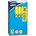 Avery Hi-Liter, Smear Safe Ink, Chisel Tip, 12 Pen Style Fluorescent Yellow School Highlighters (23591)