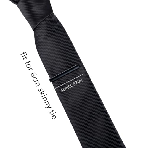 HONEY BEAR 1.57inch Mens Boys Skinny Tie Clip Bar for Narrow Tie Wedding Gift 4cm3