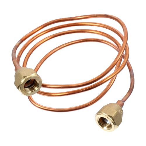 JECOMPRIS Tubo Capilar de Cobre Flexible 90 CM Resistente a Alta Temperatura Conector de Latón para Refrigeración y Piezas de Refrigerador