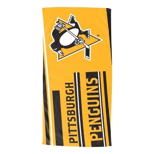 Northwest NHL Pittsburgh Penguins Unisex-Youth Hooded Youth Beach Towel, 21" x 51", Liner