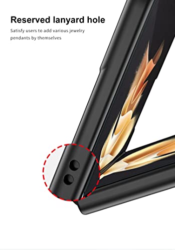 BaiBaiDY Capa para Samsung Galaxy Z Flip 4 5G, ultrafina, antiqueda, antiarranhões, PC rígido + pelí