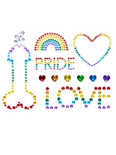 Leg Avenue - Pride body jewels sticker, Taille Unique (Multicolore)