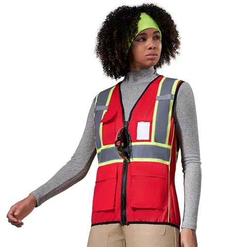 Image of AYKRM 11 color Ladies High Vis Reflective Safety Vest for Women