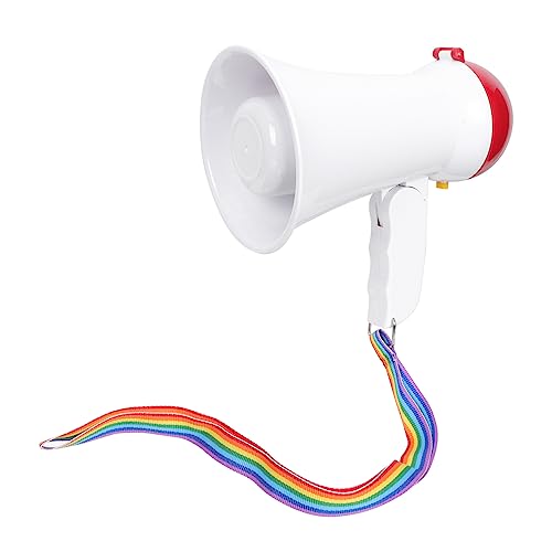 KICHOUSE Speech Amplifier Mini Electric Bullhorn Speaker Boys and Girls Megaphone Portable Loudspeaker Abs Plastic Multi-Function Amplifier
