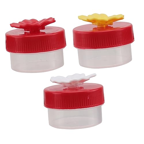 VICASKY 3 Pcs Replacement Feeding Outlet Bird Garden Large Feeders for Outdoors Wild Window Handheld Replacement Flower Feeding Ports Feeder Replacement Plastic