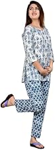 Monique Brand Women's Cotton/Rayon 2'pcs Night Suit Top and Pyjama Set 2'pcs