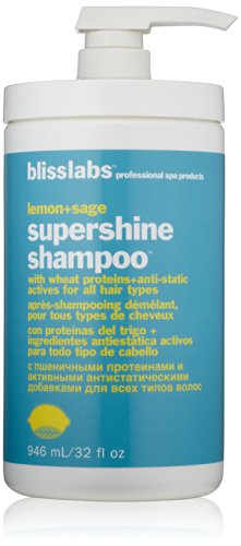 bliss Lemon + Sage Supershine Shampoo | Tames Frizz & Adds Healthy Shine | With Wheat Proteins & Anti-Static Actives | For Gentle, Everyday Use