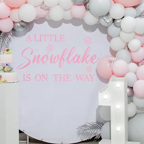 Adhesivo Decorativo Vinilo Snowflake para Baby Shower miniatura 4