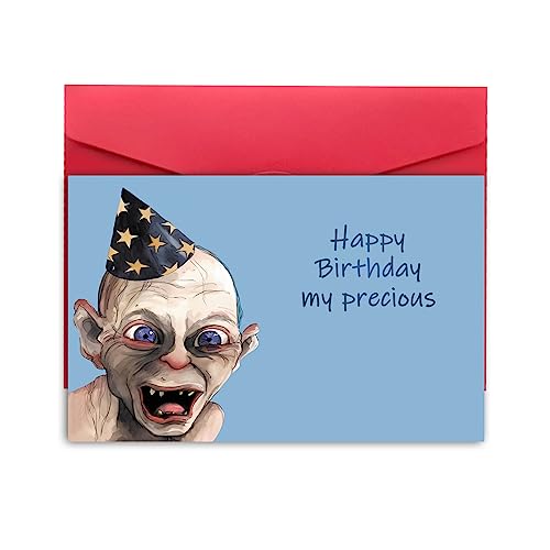 XXDJLP Gollum Geburtstagskarte 'Happy Birthday my precious'
