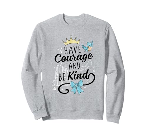 Sweatshirt Disney Cendrillon Have Courage pull femme col rond coton