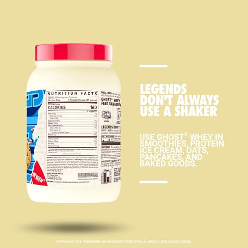 GHOST Whey Protein Powder, Chips Ahoy 2LB Tub, 25G of Protein