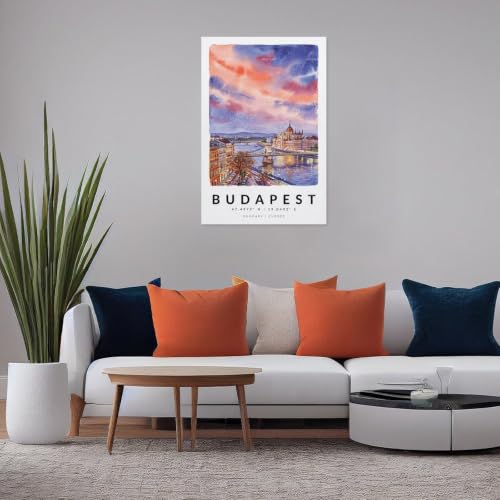 Affiche Budapest vintage dans votre salon pour une ambiance déco esthétique