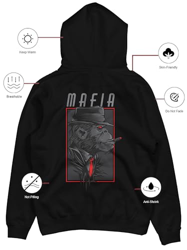 Image of fanideaz Mens Cotton Graphic Printed Zipper Hoodie for Men
